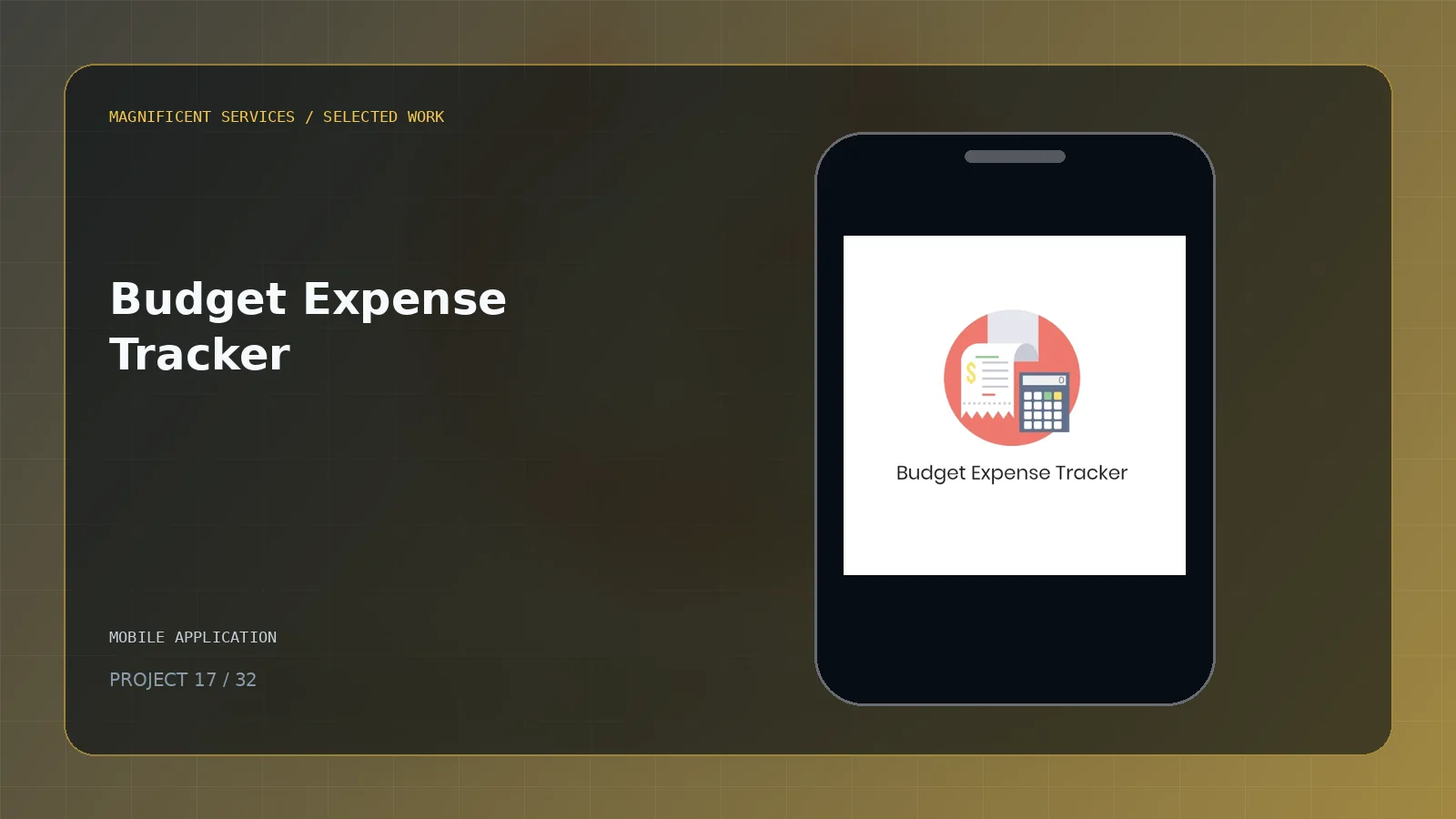 Budget Expense Tracker project cover