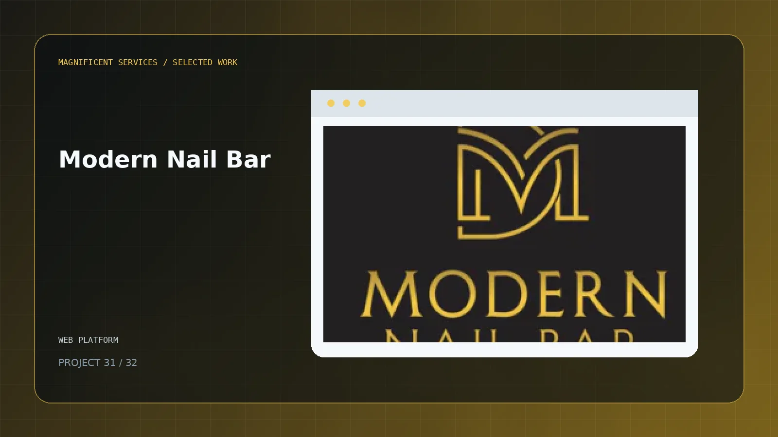 Modern Nail Bar project cover
