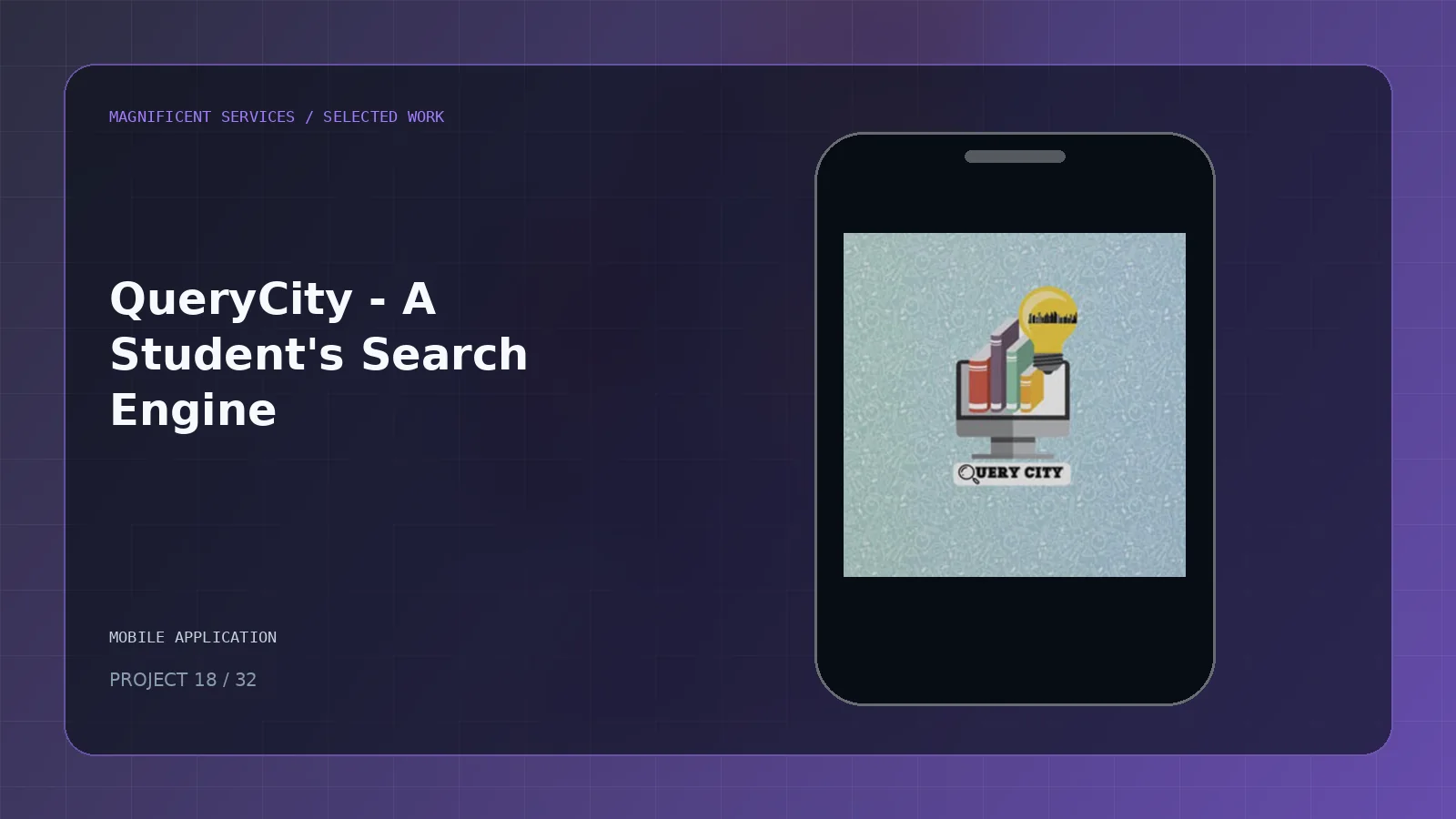 QueryCity - A Student's Search Engine project cover