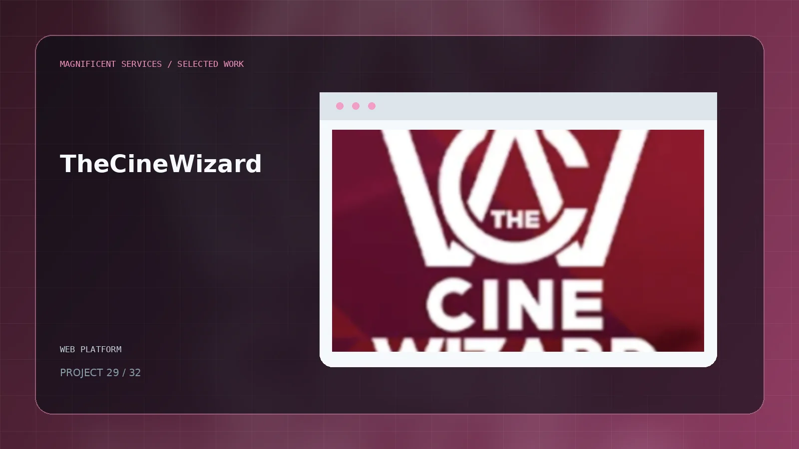 TheCineWizard project cover